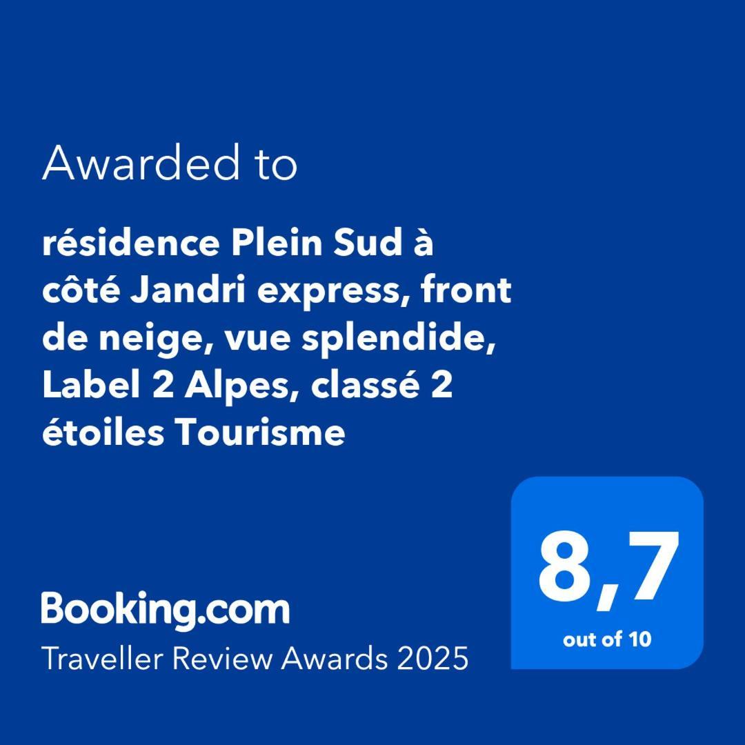 Residence Plein Sud A Cote Jandri Express, Front De Neige, Vue Splendide, Label 2 Alpes, Classe 2 Etoiles Tourisme Les Deux Alpes Eksteriør bilde